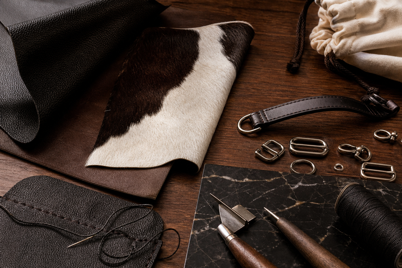 Natural cowhide character